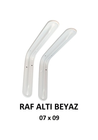 Metal Boyalı Lüx Beyaz Raf Altı 7x9 - (2 Adet)