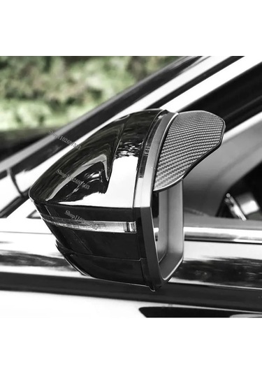 Trendooze Yağmur Yağmur Yağmur Şeffaf Kaşları Kaş Karbon Kalkanı Kalkanı Hava Fiber Dikiz Dikiz Dikiz Aynası Aynası Aynası Araba Adet-2 Adet 2 Jn