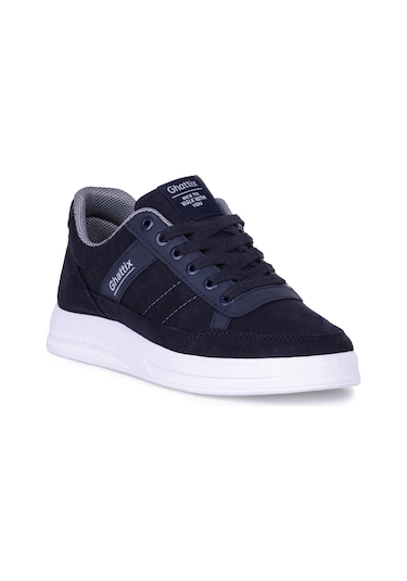 Ghattix Erkek Keten Sneaker Yazlık Mevsimlik Ayakkabı Lacivert