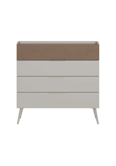 Milano 4 Çekmeceli Şifonyer - Vizon/zebra 103x101x44 Cm