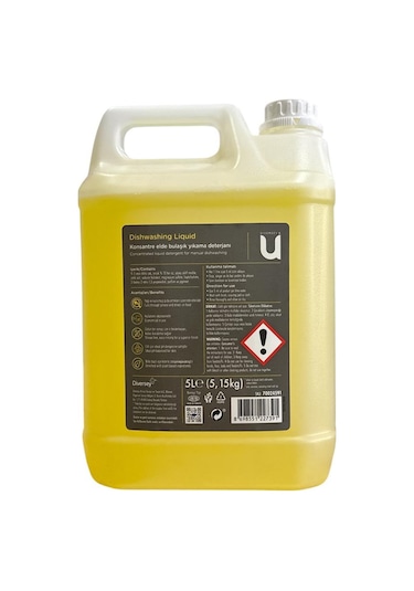 Elde Bulaşık Yıkama Deterjanı 5 Litre / Dishwashing Liquid