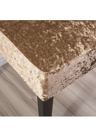 Pamuklu Kadife Sandalye Kılıfı Likralı Lastikli Sandalye Örtüsü