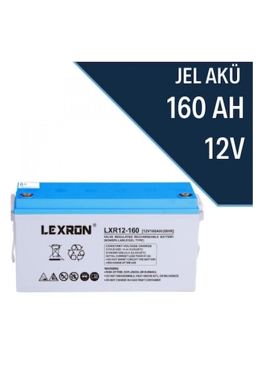 Lexron 12v/160ah Jel Akü Deep Cycle