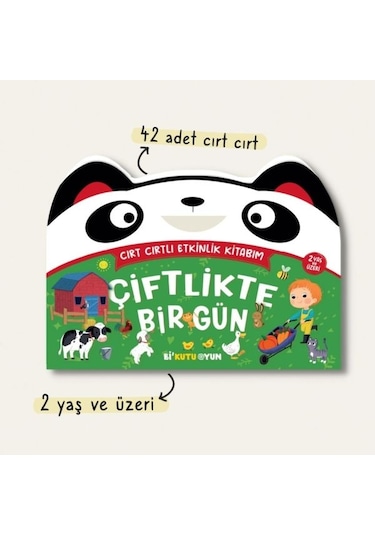 Cırt Cırtlı Etkinlik Kitabım – Çiftlikte Bir Gün (2+ Yaş)-Ayşenur Kurtuluş Peltek-Bi Kutu Oyun