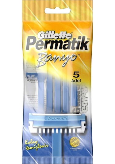 Gillette Permatik Banyo Kullan At Tıraş Bıçağı 5 Adet