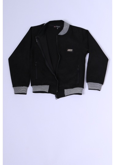 Erkek Çocuk Mevsimlik Ceket Fermuarlı Cepli C26 Siyah