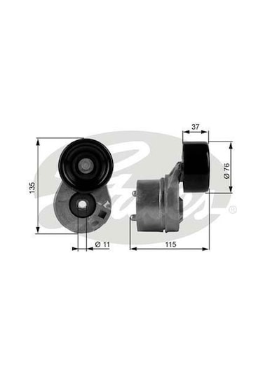 GATES T38431 Alternatör Gergi Rulmanı Transit V184 2.4 Dı-2.4 TDI-2.4 Tde 00-06 76×37×17