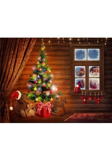 Büro Ev Partisi İçin 100 Ampul Yılbaşı Ağacı Pirinç Işıklandırma