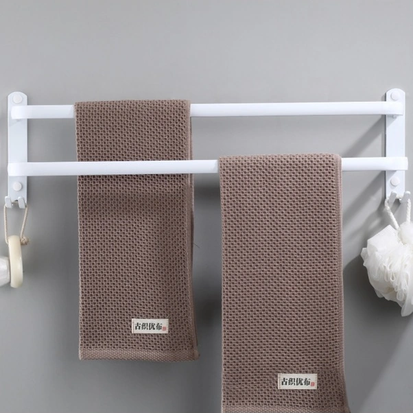 Fortunelane 3 Katlı Banyo Bez Tutucu, Kaliteli Alüminyum, Delme Yok Kurulum, Su Geçirmez, Çok Fonksiyonlu Beyaz Takım Beyaz