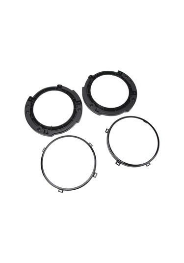 Reedark Jeep Wrangler Jk 2007-2018 İçin 7 İnç Dairesel Far Montaj Braketi Çift , Dayanıklı Çelik Malzeme, Koruyucu Ve Dekoratif Fonksiyon El-1018-bk