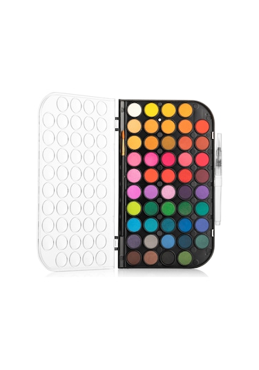Tablet Sulu Boya Seti 48 Renk + 2 Adet Fırça