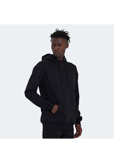 The Crow NEVER Erkek  Siyah Sweatshirt