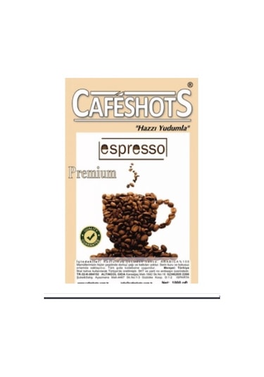 Cafeshots Espresso Coffee Class 1 KG