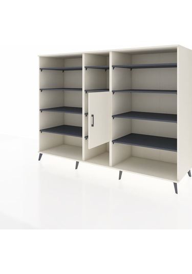 Kronos Dolap 12 Raflı Tek Kapaklı 220x59x163 Aytaşı-aytaşı/antra Aytaşı-aytaşı/antrasit