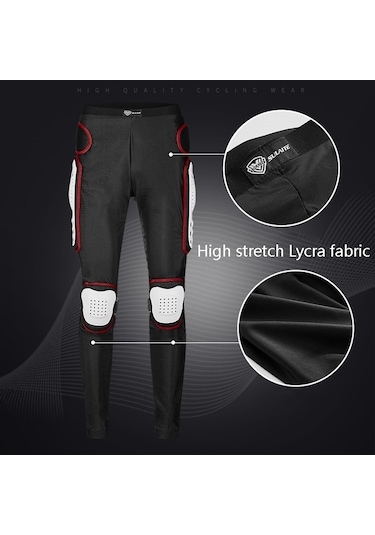 Sones Sulaıte Motosiklet Kros Binme Koruyucu Kalça Pantolonu Siyah L