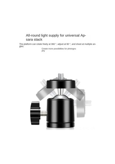 Dofolink Masaüstü Fotoğraf/videografi Ayaklığı - Yükseklik Ayarlı Alüminyum - Telefon Tutucu İle Kugulü Bir Başa