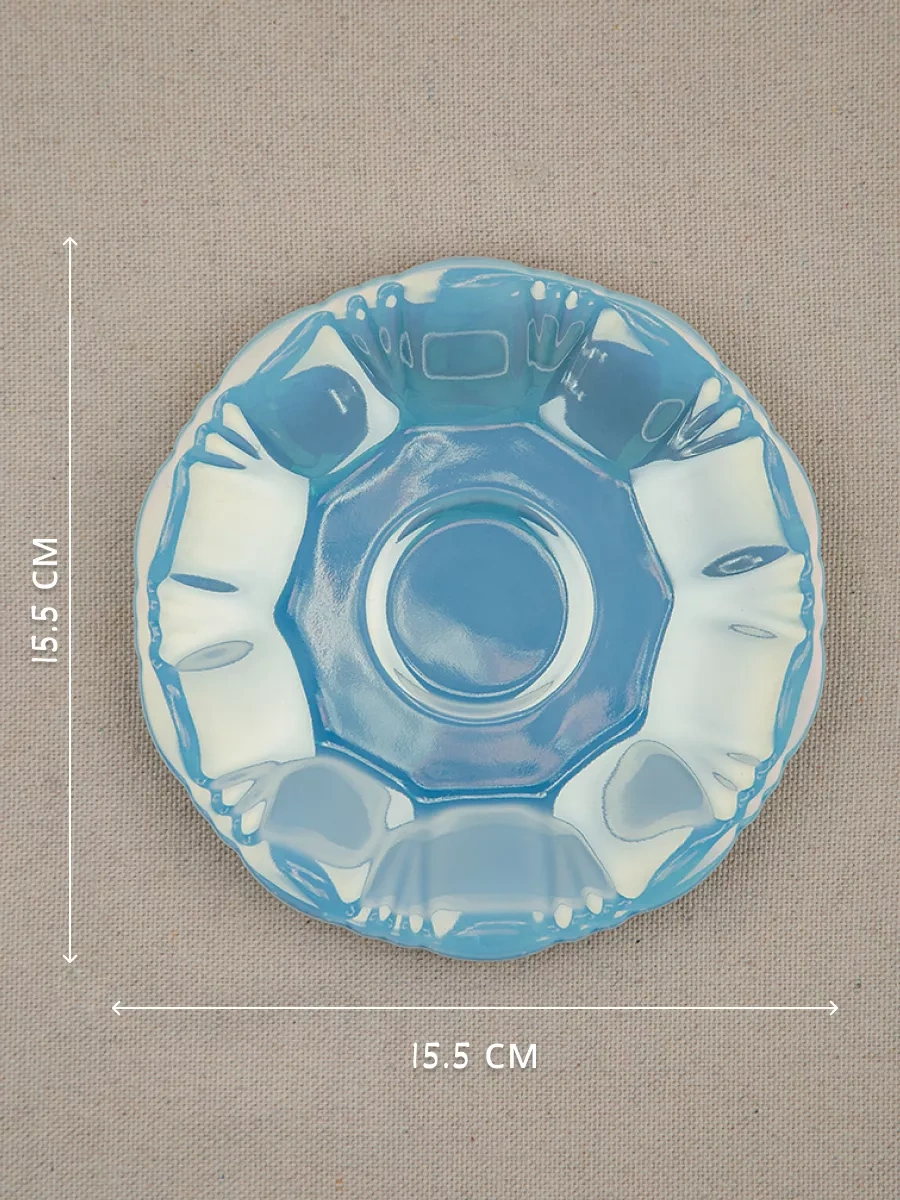 Teplo V Rukah İnci Desenli Çay Takımı, Bardak Ve Tabak 208197764 İnci-mavi