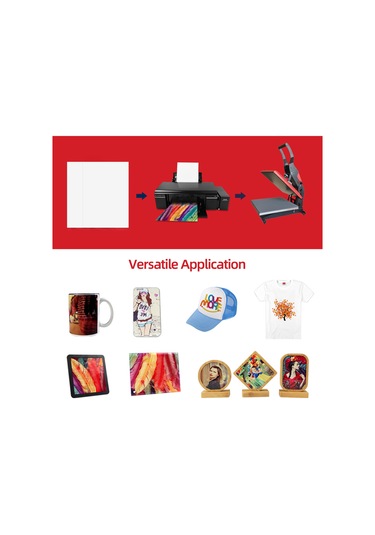 Reedark 100 Adet A4 Hızlı Kuruyan Sublimasyon Transfer Kağıdı - Yastık, Bardak, Tabak, Fare垫, Taş Levha Vb. İçin Uygun