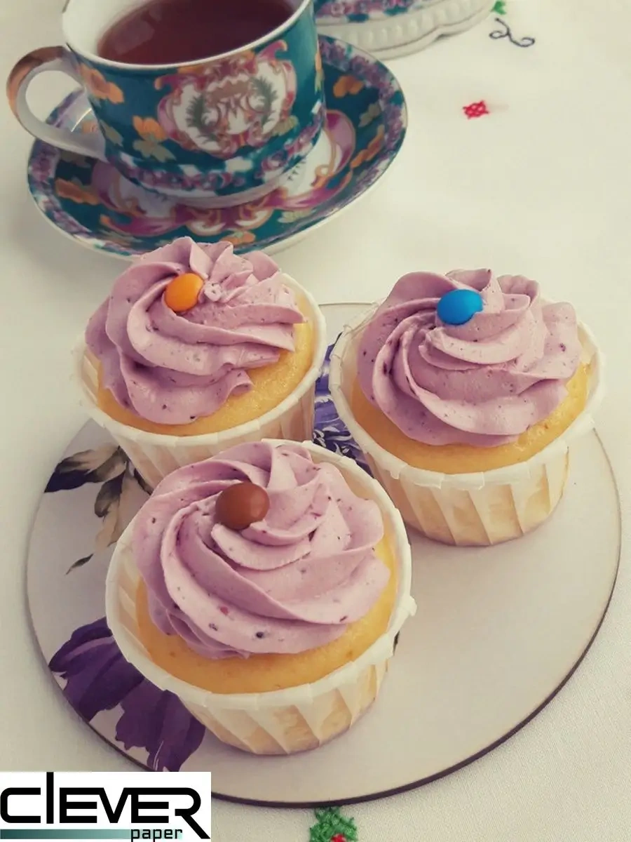 Clever Paper Tek Kullanımlık Kağıt Kek Kalıbı, 100 Adet. 14562109 Beyaz