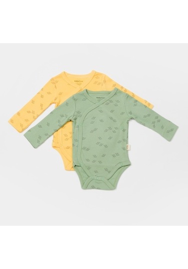 Organik Modal Fil Baskılı 2 Li Kruvaze Uzun Kollu Badi Csym11319 001