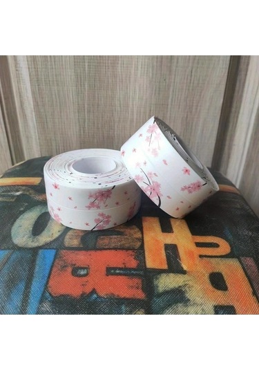 Pazly 1 Rulo Karikatür Kalafat Şerit, Kendinden Yapışkanlı Dekoratif Sızdırmazlık Bandı, Mutfak Tezgahı Mastikleri 56407790 Çiçek Kokusu