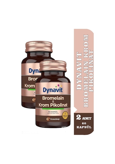 Dynavit Bromelain Krom Pikolinat 2 x 60 Kapsül