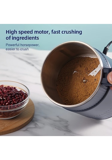 Honeybeeshop Mavi Çok Fonksiyonlu Elektrikli Un Değirmeni Ev Tipi Tahıl Öğütücü 12500 Rpm 220 240v Mavi