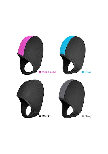 Neevoyu Mavi 2.5mm Neopren Dalış Kaski - My062 Modeli 80% Neopren + 20% Naylon Mavi