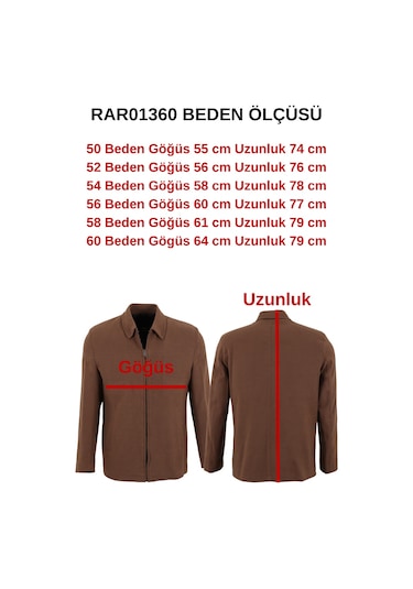 Modarar Erkek Taba Renk Kaşe Mont Normal Kesim Rar01360 Taba