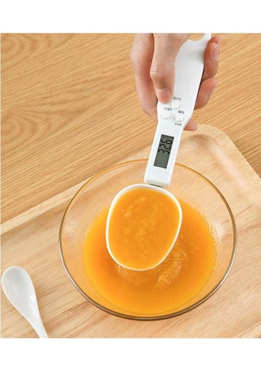 Yeni 500g / 0.1g Taşınabilir Lcd Dijital Mutfak Ölçeği Kaşık Gram Elektronik Kaşık Ağırlık Volumn Gıda Ölçeği Yeni Yüksek Kalite Ahşap