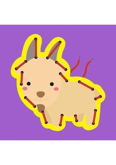 Calimera Toys İnce Motor Gelişimi Oyunu Hayvanlar Model 1