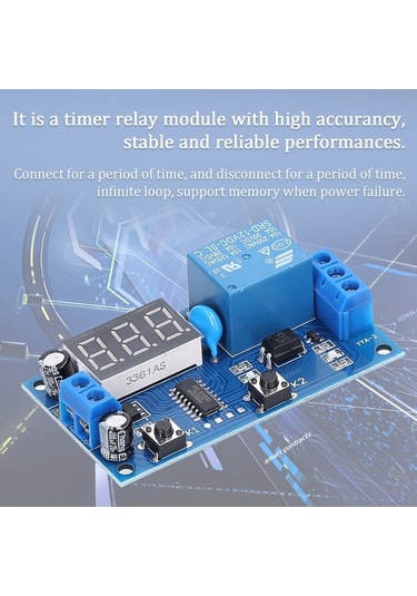 Yulong Reedark Dijital Led Ekranlı Zaman Röle Modülü - 10a