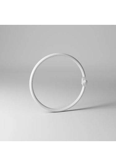 Iddıs Banyo İçin Metal Perde Halkaları, 12 Adet 340596357 Beyaz