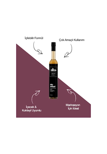 Alta Naturel Doğal Fermente Alıç Sirkesi 500 ML