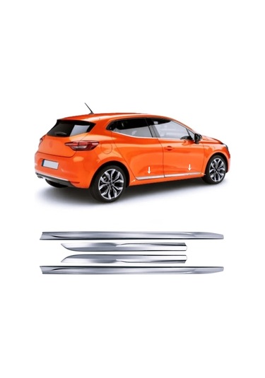 Znz Otomotiv Renault Clio 5 Hb Krom Yan Kapı Çıta 4 Kapı 2019 Sonrası Paslanmaz Çelik