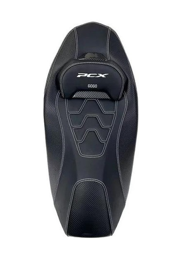 Honda Pcx 2021-2025 Uyumlu Spor Bel Destekli Koltuk Sele Beyaz