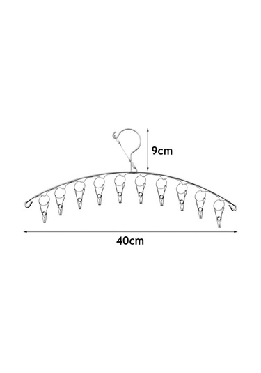Damlama Askılı Paslanmaz Çelik Kurutma Rafı, Çamaşır İpi, Askı Rafı, İç Çamaşırı Ve Çoraplar İçin 10 Klipsli Rüzgar Geçirmez Kurutma Rafı Diğer
