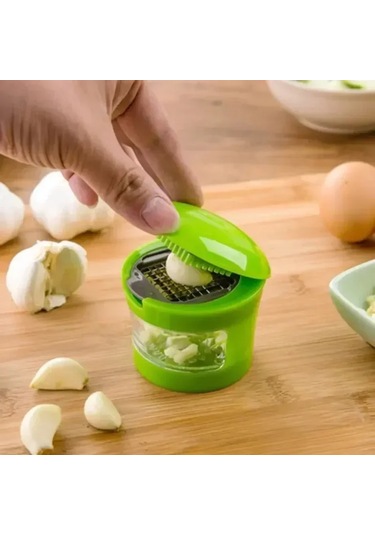 Liangmei 1 Adet Çok Fonksiyonlu Plastik Sarımsak Presi Baskı Yeşil