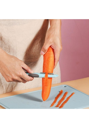 Mavi El Patates Soyucu Kaymaz Kolu Sebze Soyucu Sihirli Aracı Kavun Patates Meyve Kazıyıcı Mutfak Alet Aksesuarları Mavi