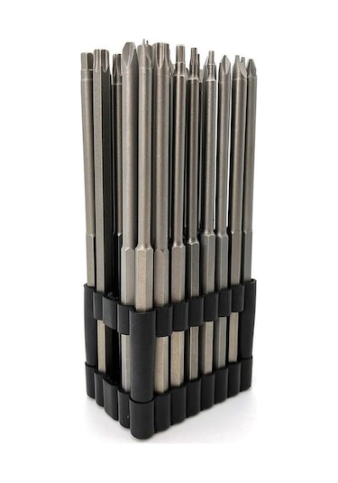 Pazly Altın Tornavida Ucu Seti - Dayanıklı Çok Yönlü Set, 32 Adet, Gümüş Renk