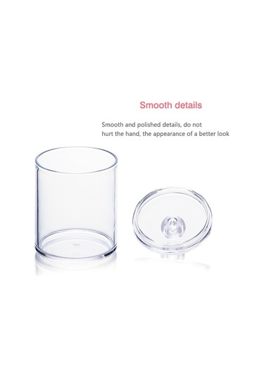 Ulzyvf 2 Katmanlı Akrilik Kozmetik Saklama Kutusu - Ruj, Pamuk Ped Ve Çubuklar İçin Diğer