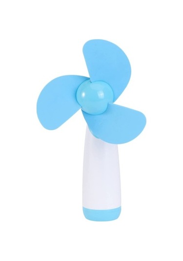 Mini El Fanı Taşınabilir Soğutma Fanı Dış Mekan Için Elektrikli Fan 0737 Mavi