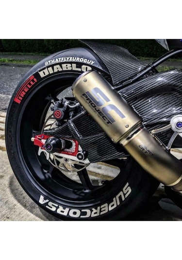 Motorsiklet Lastik Yazısı Pirelli Diablo Supercorsa 4 Adet 1.9 Cm