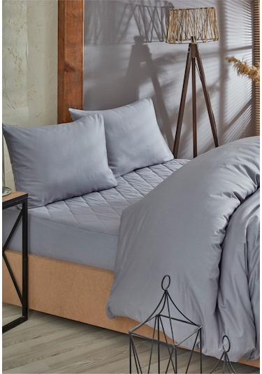 Formeya %100 Pamuk Kapitone Yatak Koruyucu Alez Ve Nevresim Set