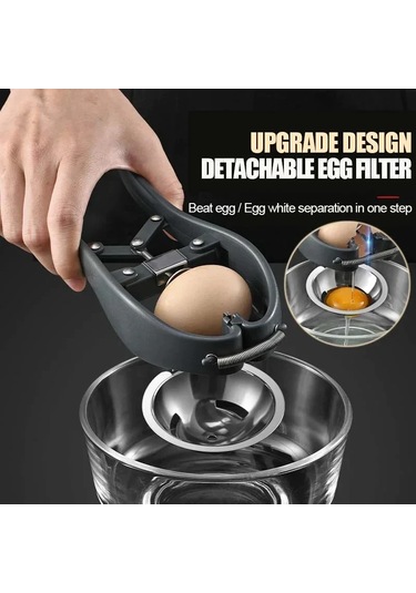 Paslanmaz Çelik Yumurta Açacağı Yumurta Makas Manuel Yumurta Araçları Yumurta Kabuğu Kraker Yumurta Kesici Yumurta Ayırıcı Mutfak Pişirme Aksesuarları Siyah Siyah