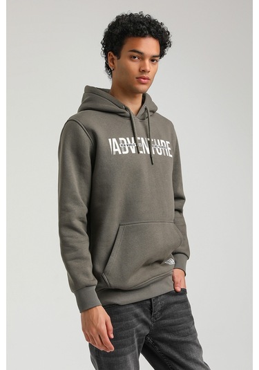 Kapüşonlu Haki Slim Fit Hoodie 23fwm64047-haki Haki