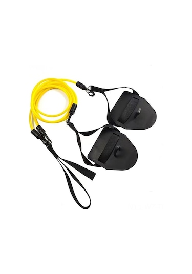 Wezone Kırmızı 30 Lbs Toprak Yüzme Egzersiz Cihazı, Bacak Ve Kol Gücü Geliştirici, Su Sporu Simülatörü, Tpu Malzeme, Saklama Çantası İçerir Sarı