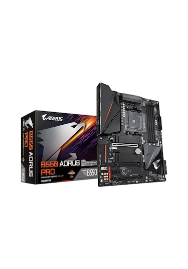 Gigabyte B550 Aorus Pro AMD B550 5400 MHz (OC) DDR4 Soket AM4 ATX Anakart