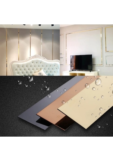 Duvar Çıtası Dekoratif Gold 2 Cm (10Mt)