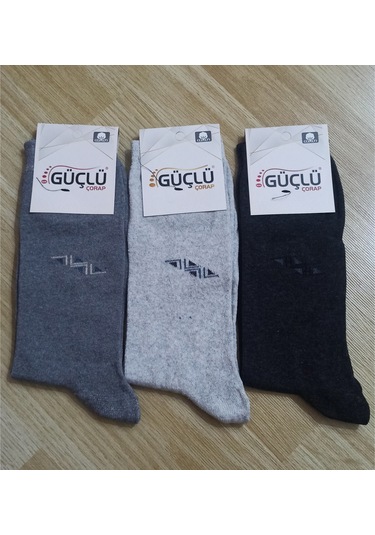 Güçlü Erkek Çorap 12 Adet Beyaz